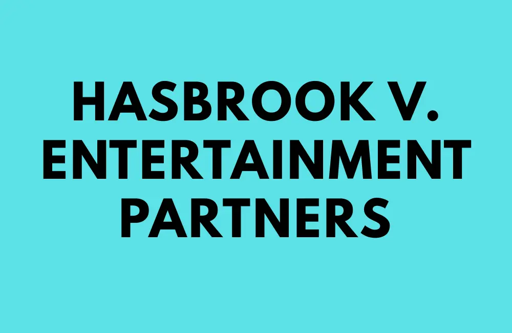hasbrook v. entertainment partners​