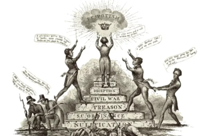 calhoun climb to despotism cartoon